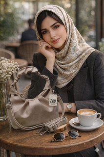 کیف پلیسه دسته چروک
