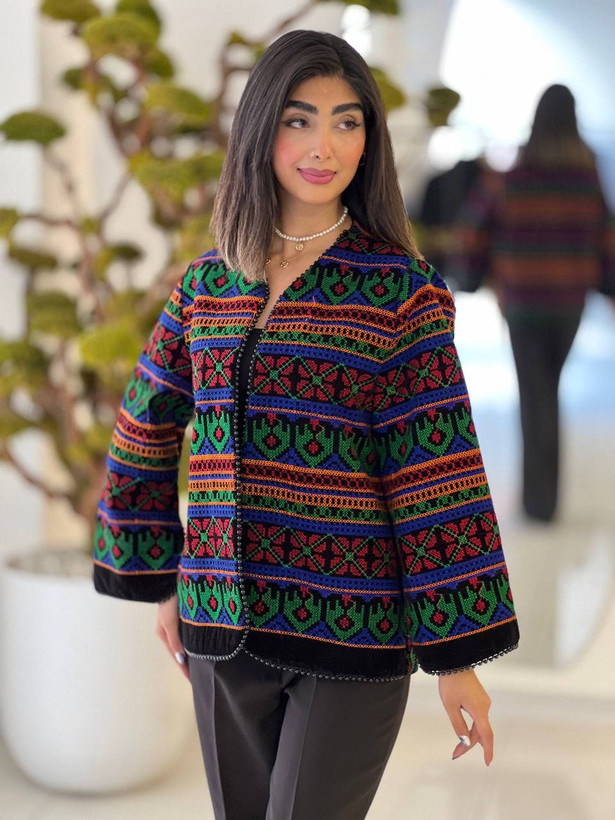 کت مخمل هندی مروارید دوزی کار دست
