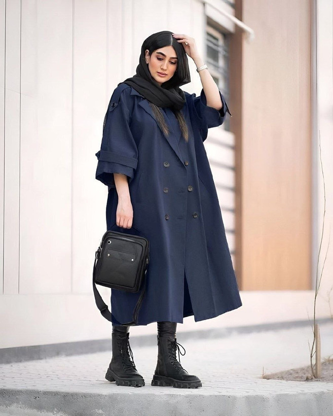 مانتو بارانی مدل تیارا