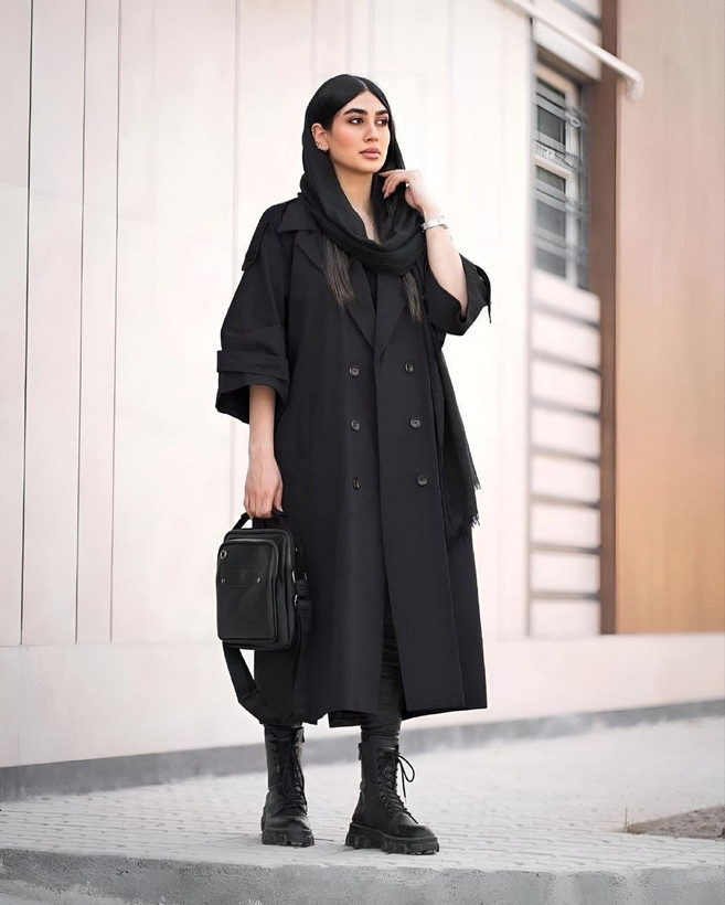 مانتو بارانی مدل تیارا