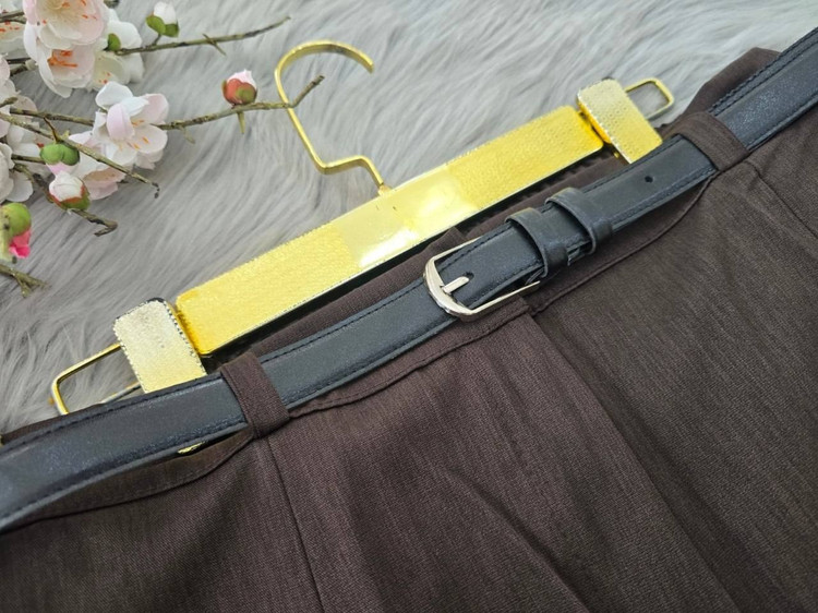 شلوار بگ کمربند چرم
